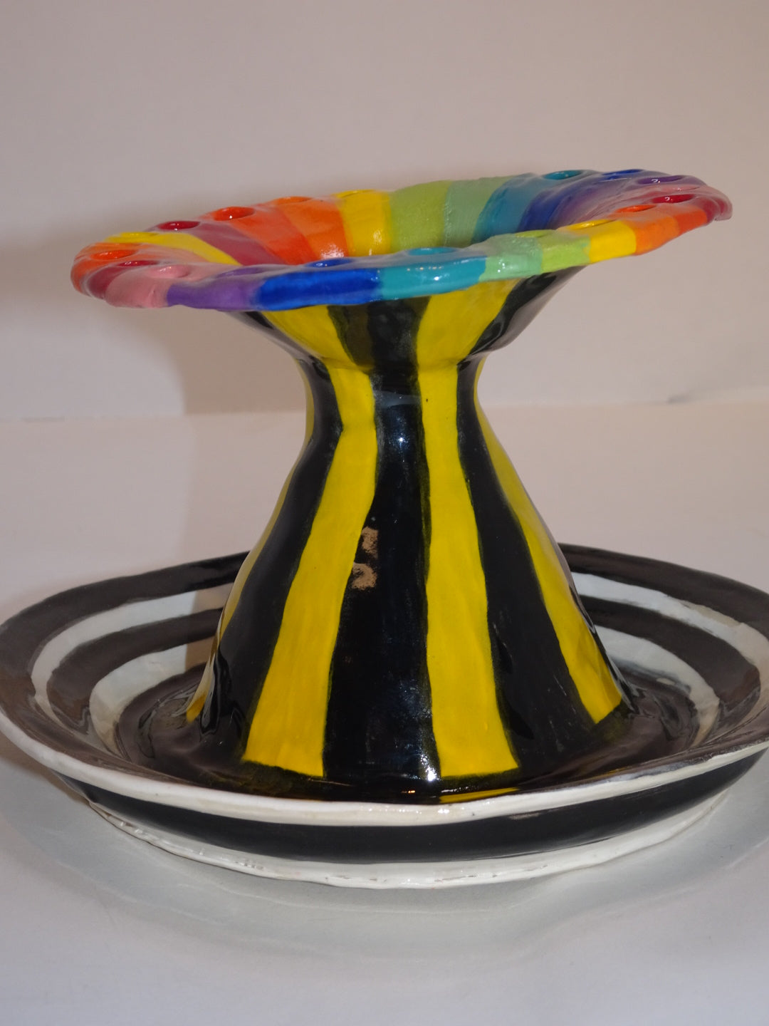 TRIPPY RAINBOW MUSHROOM EARRING DISH