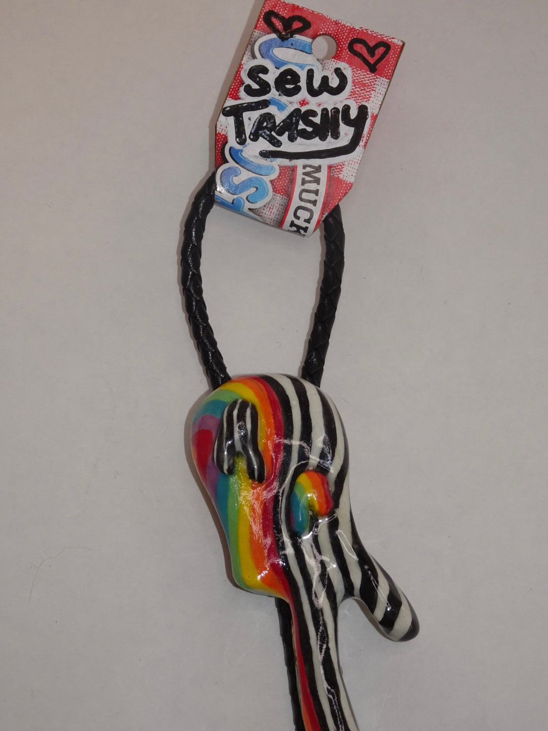 TRIPPY RAINBOW YIN AND YANG BOLO TIES