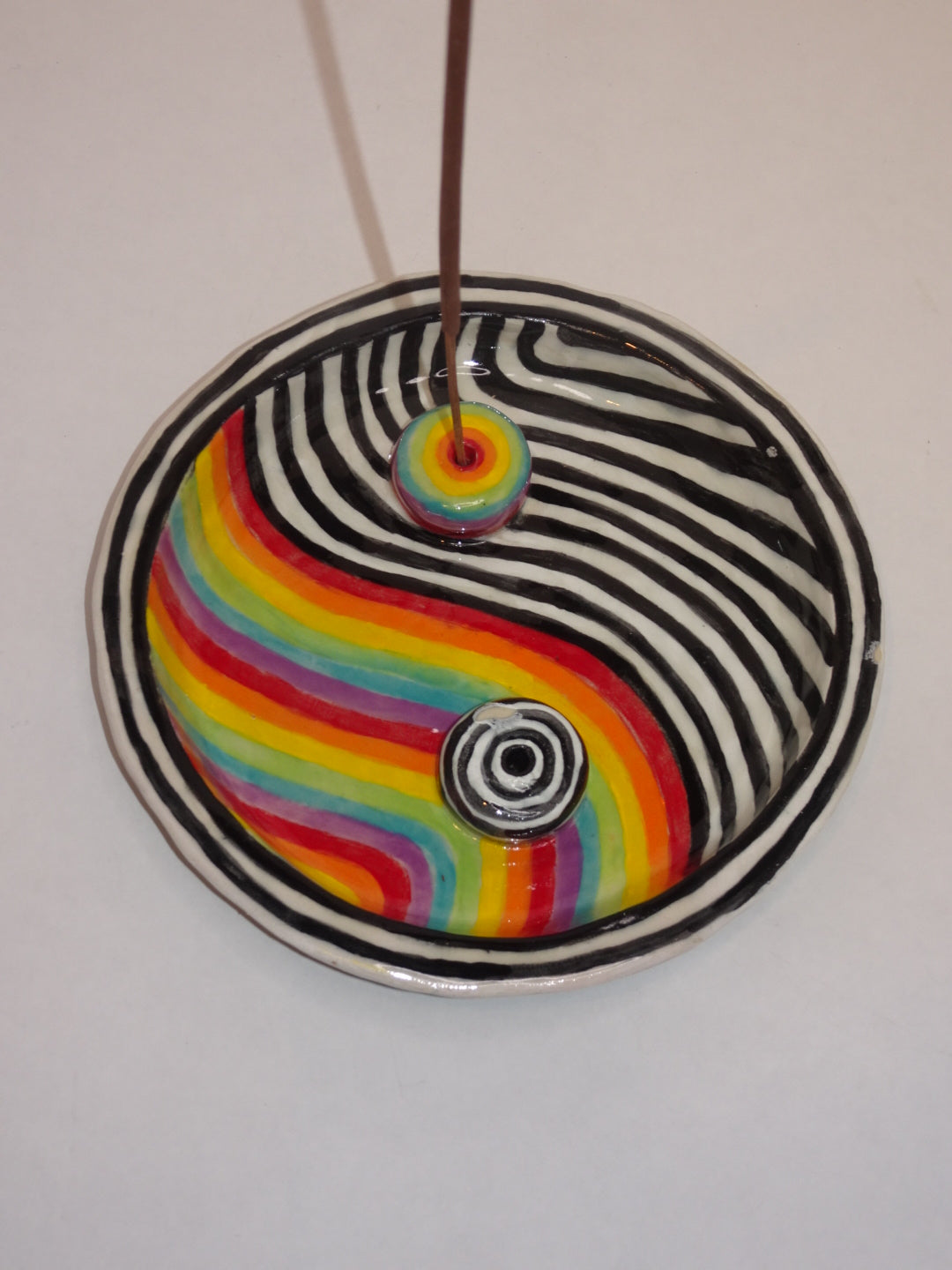 RAINBOW YIN & YANG INCENSE HOLDER