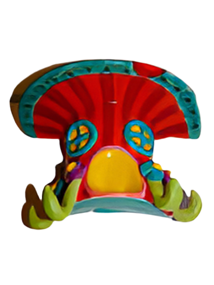 TRIPPY MUSHROOM JEWELRY HOLDER WALL HANGING