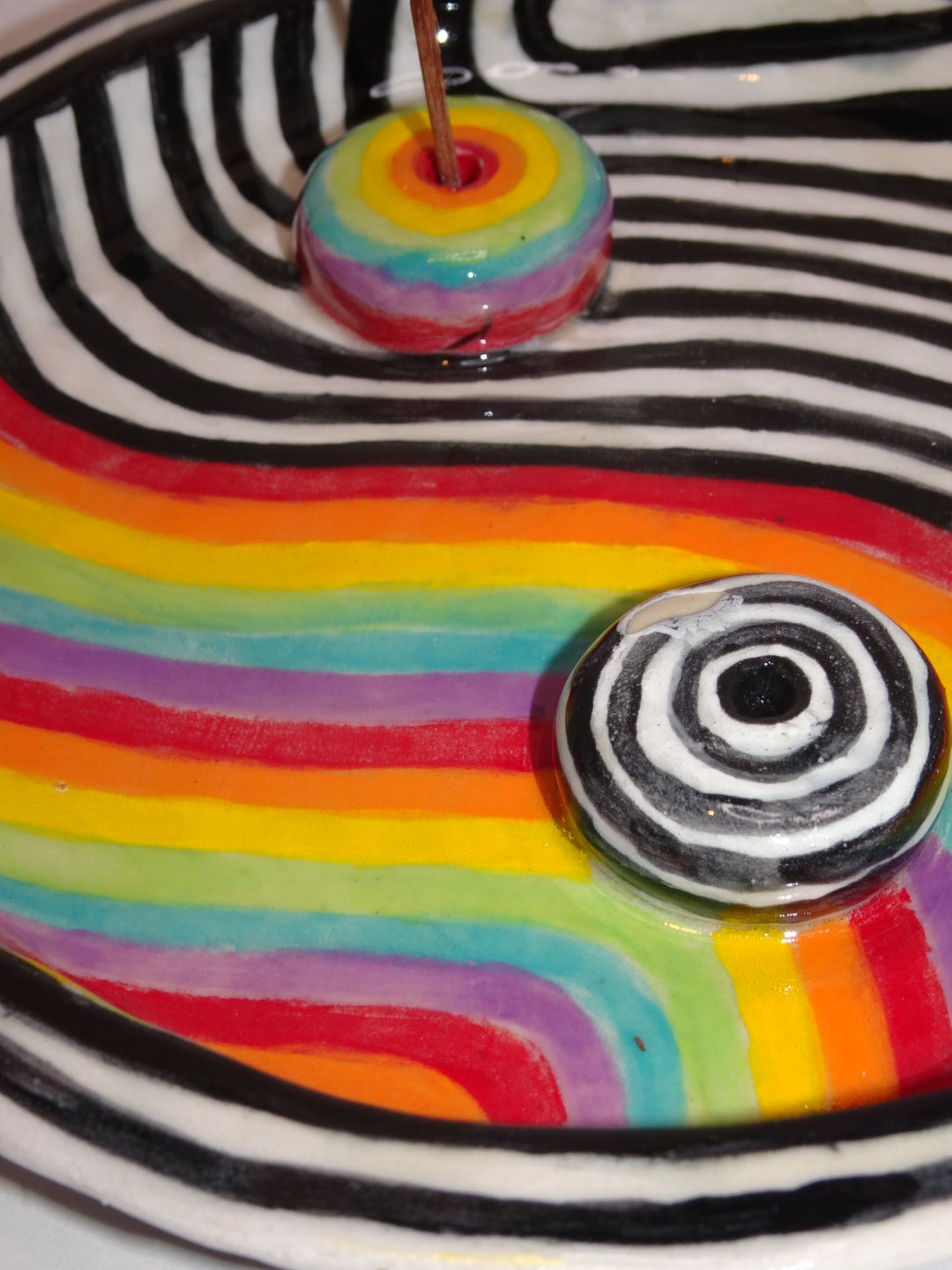 RAINBOW YIN & YANG INCENSE HOLDER