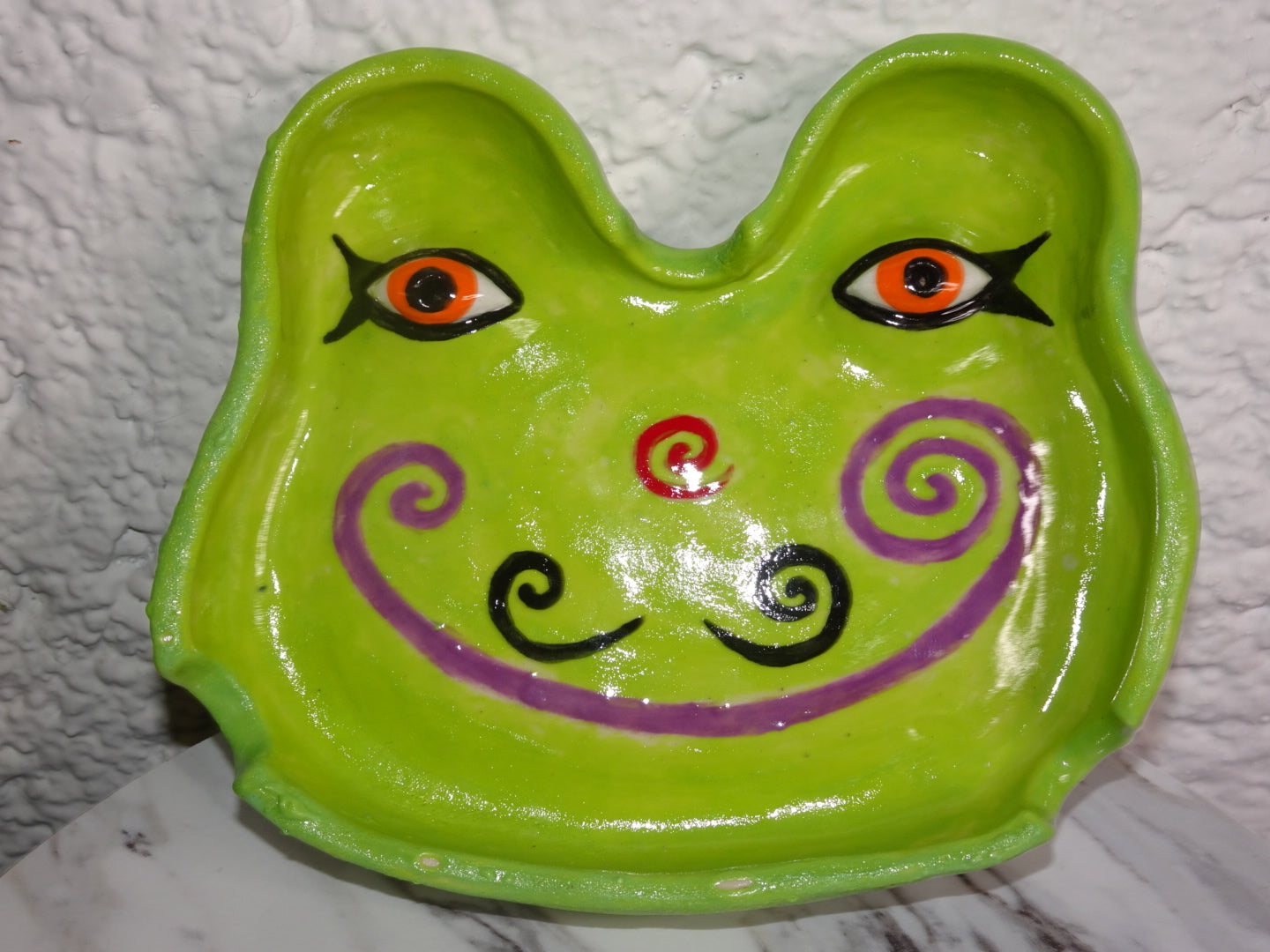 TRIPPY FROGGY ASHTRAY/INCENSE HOLDER