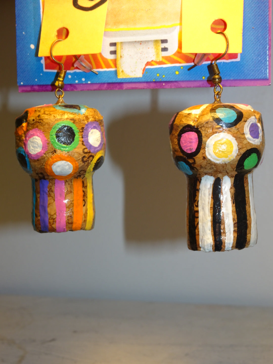 RAINBOW SHROOM EARRINGS