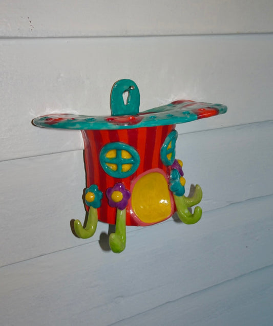 TRIPPY MUSHROOM JEWELRY HOLDER WALL HANGING