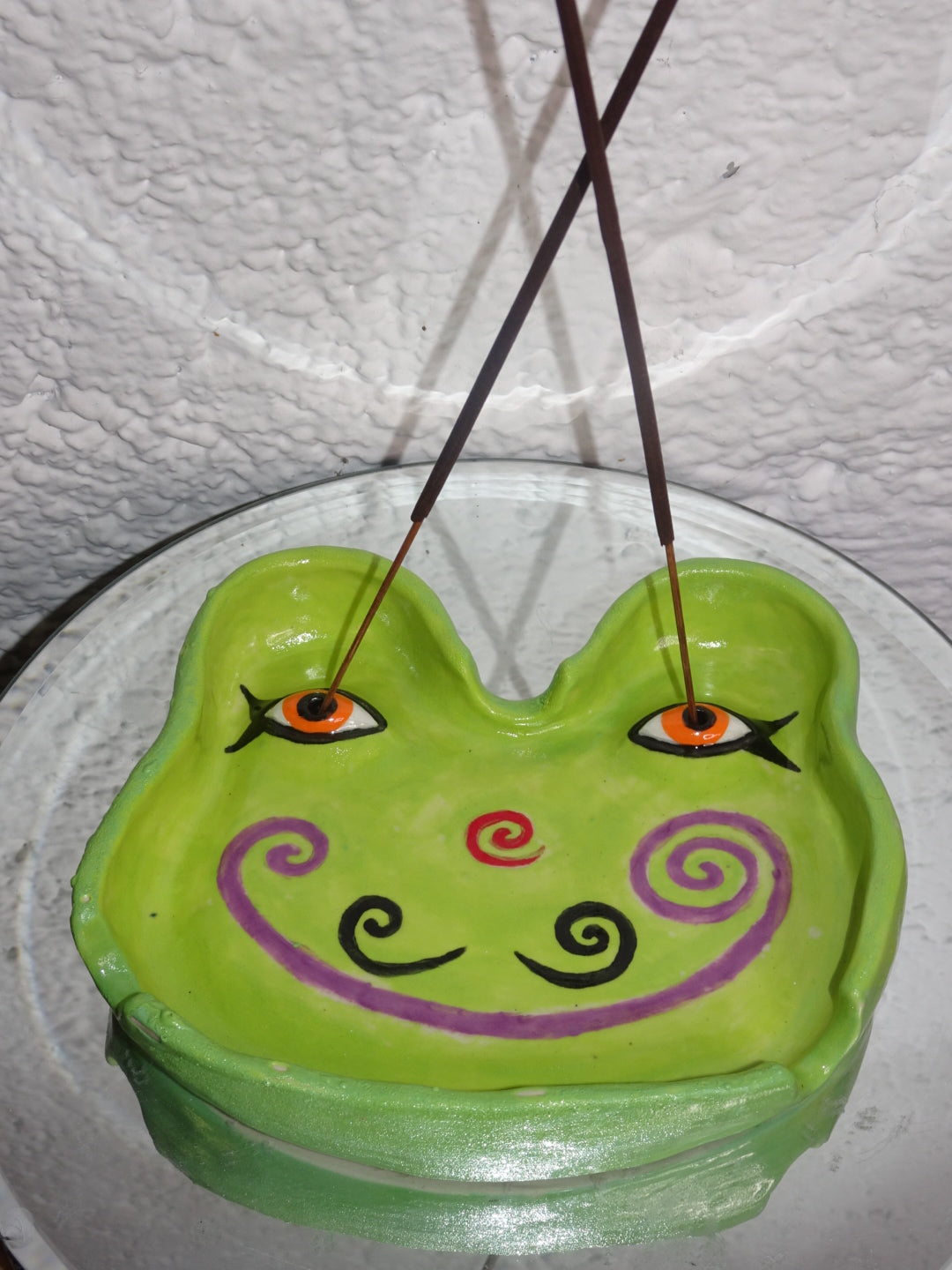 TRIPPY FROGGY ASHTRAY/INCENSE HOLDER